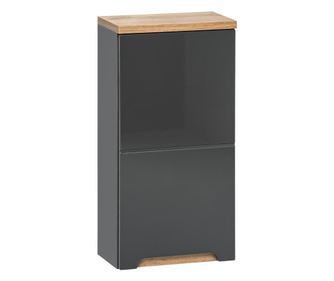 OLDALSÓ SZEKRÉNYEK, FURNLUX CLASSIC, BALI, 35x20x70cm, SÖTÉTSZÜRKE, MŰFA