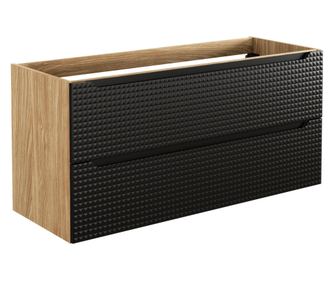 MOSDÓKAGYLÓ ALATTI SZEKRÉNY, FURNLUX CLASSIC, LUXOR, 120x46x57cm, FEKETE, MŰFA