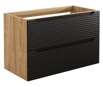 MOSDÓKAGYLÓ ALATTI SZEKRÉNY, FURNLUX CLASSIC, LUXOR, 90x46x57cm, FEKETE, MŰFA