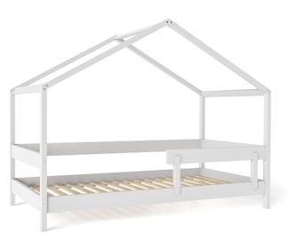 GYEREKÁGY, FURNLUX CLASSIC, HYTTE, 89x169x135cm, FEHÉR, TÖMÖR FA