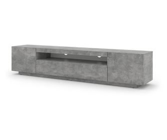 TV KOMODA, FURNLUX CLASSIC, AURA, 200x37x42cm, SIVA, DRVENI PLOČASTI MATERIJAL