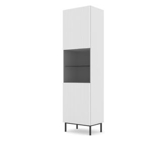ВИТРИНА, FURNLUX CLASSIC, RAVENNA B, 60x42x217cm, БЯЛ, ИНЖЕНЕРНА ДЪРВЕСИНА