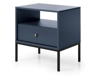 ÉJJELISZEKRÉNY, FURNLUX CLASSIC, MONO, 54x39x56cm, KÉK, MŰFA