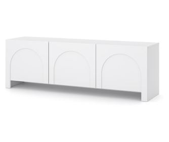 TV KOMODA, FURNLUX CLASSIC, ARCO, 150x35x49cm, BIJELA, DRVENI PLOČASTI MATERIJAL