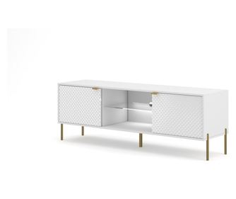 TV-ÁLLVÁNY, FURNLUX CLASSIC, DIAMO, 162x42x54cm, FEHÉR, MŰFA