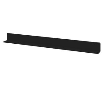 FALI POLC, FURNLUX CLASSIC, DIAMO, 150x12x16cm, FEKETE, MŰFA