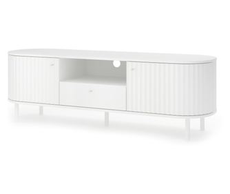 TV-ÁLLVÁNY, FURNLUX PREMIUM, ELIPS, 156x48x51cm, FEHÉR, MŰFA