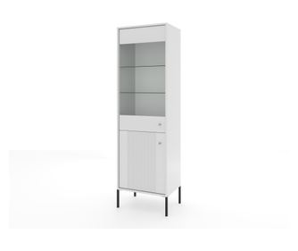 VITRIN, FURNLUX CLASSIC, ISEO, 54x39x180cm, FEHÉR, MŰFA