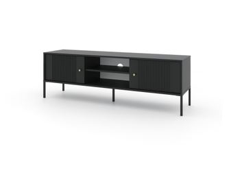 TV-ÁLLVÁNY, FURNLUX CLASSIC, ISEO, 154x50x50cm, FEKETE, MŰFA