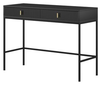 KONZOLOVÝ STOLÍK, FURNLUX CLASSIC, MAGGIORE, 104x50x77cm, ČIERNA, DREVENÉ KONŠTRUKCIE
