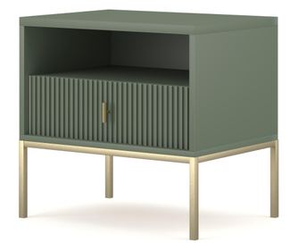 НОЩНО ШКАФЧЕ, FURNLUX CLASSIC, MAGGIORE, 54x39x52cm, ЗЕЛЕН, ИНЖЕНЕРНА ДЪРВЕСИНА
