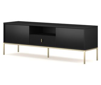 TV-ÁLLVÁNY, FURNLUX CLASSIC, MAGGIORE, 154x39x53cm, FEKETE, MŰFA