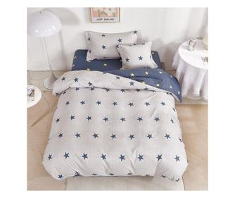 Posteljina sa dva lica s gumicom (za krevet „za osobu i pol) 4 djela - Model V10588