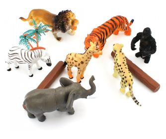 Set figurica Deluxebase, jumbo, Safari, 10 komada