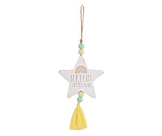 Placuta decorativa pentru camera bebelusului Hello Little One