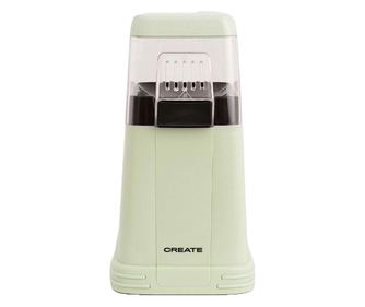 Popcorn gép Retro CREATE, kapacitása 80 g, mindössze 3 perc alatt kész, könnyen használható, 1200 W, adagolókanál, kicsi és komp