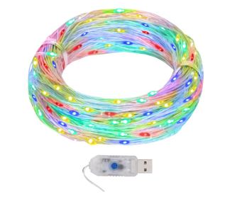 vidalXL Instalatie luminoasa 400 micro LED multicolor 8 functii 40 m