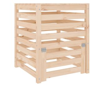 vidaXL Compostor, 63,5x63,5x77,5 cm, lemn masiv de pin