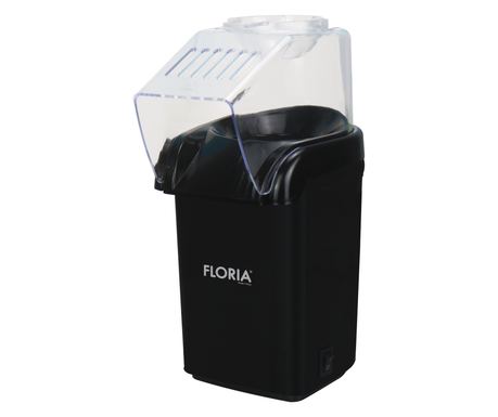 Aparat pentru facut popcorn Floria ZLN9045, BPA FREE, capacitate 60 de grame, 1200W, Negru