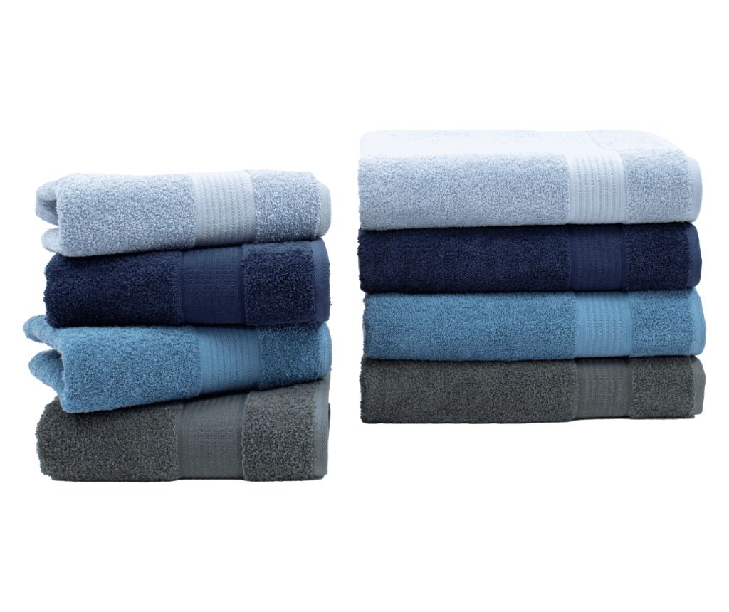 Set 2 prosoape absorbante si rezistente la decolorare, 100% Bumbac, densitate 480 gsm, 50x100cm + 70x140 cm, Hermagoras, Anthrac - 6