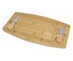 Set platou de branzeturi cu 2 ustensile pentru servire, Dreptunghiular, din lemn, dimensiuni 33x19x1.5 cm ABYZ™
