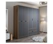 ELINA Wardrobe - 8164, Anthracite, Dore