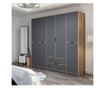 ELINA Wardrobe - 8164, Anthracite, Dore