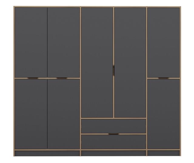 ELINA Wardrobe - 8164, Anthracite, Dore