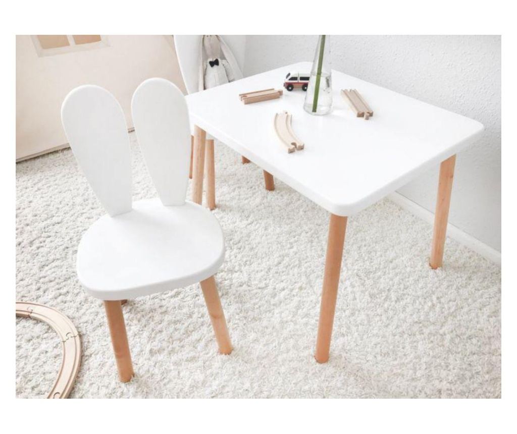 Dětská židle BUNNY CHAIR, bílá barva - 2