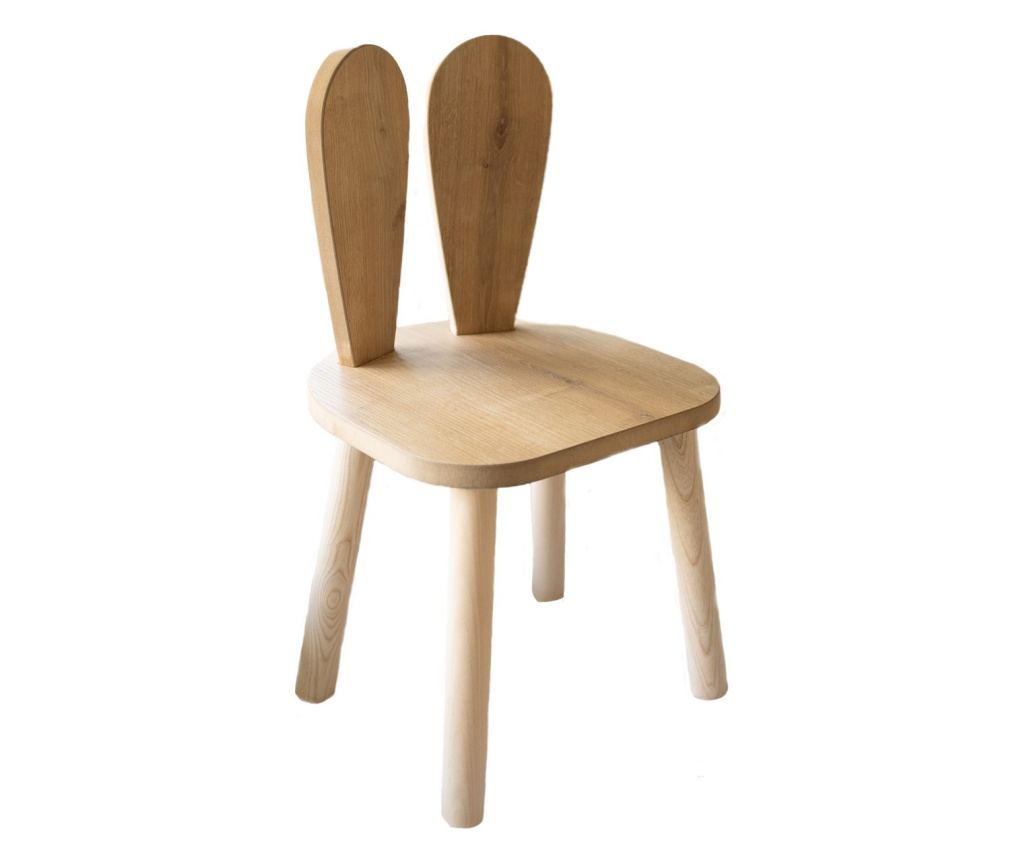 Scaun pentru copii BUNNY CHAIR, culoare maro - 3