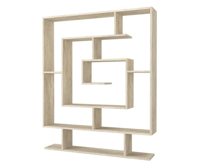 Raft de cărți SARMASIK, culoarea Travertine