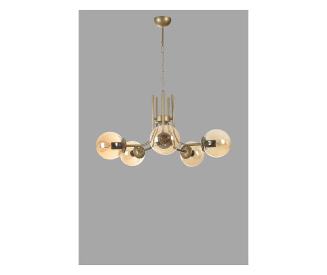 Candelabru ATTICUS, Amber, culoare aurie