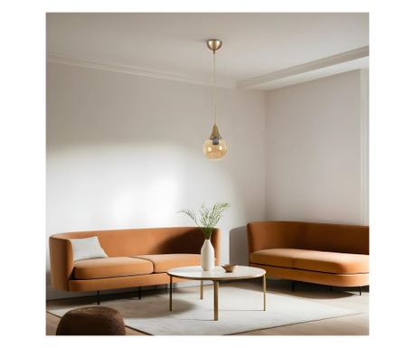 Lustră BENNETT, Amber, culoare aurie