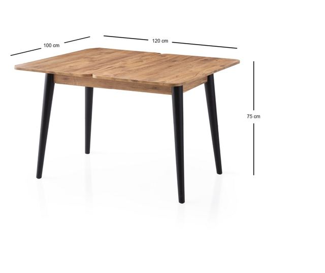 DOLUNAY Extendable Dining Table - 1284, Atlantic Pine