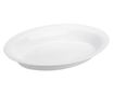 Fehér Ovális Műanyag Tálca 40x27.5x6cm, Adanc ABYZ®™