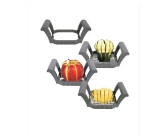 Set dispozitiv manual pentru feliat si taiat legume sau fructe, 3 bucati
