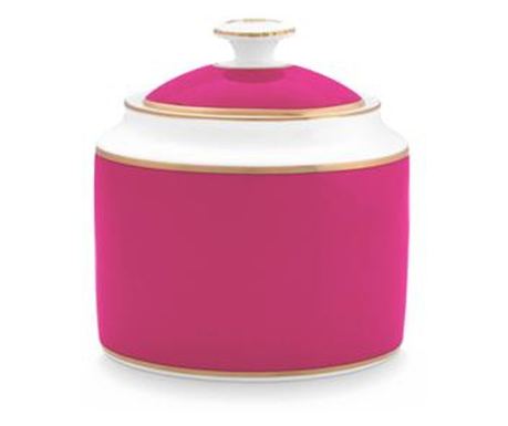Cukornička Porcelánová, Pip Studio, Zlatá-Ružová, 550ml, Kolekcia Pip Chique