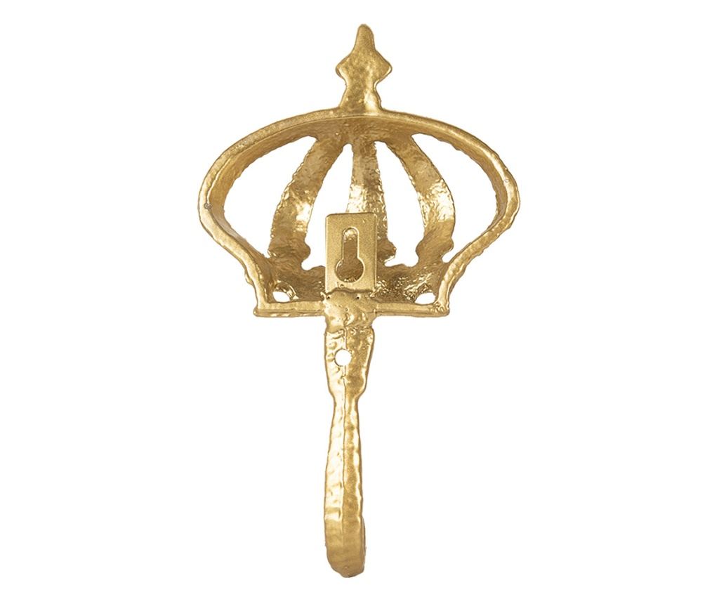 Zlatna metalna zidna kuka 10x3x17 cm - 3