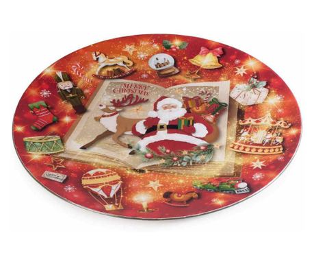 Set od 12 plastičnih tanjura za Božić 33 cm