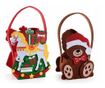Set od 2 božićne tekstilne torbe više boja 15x8,5x25 cm