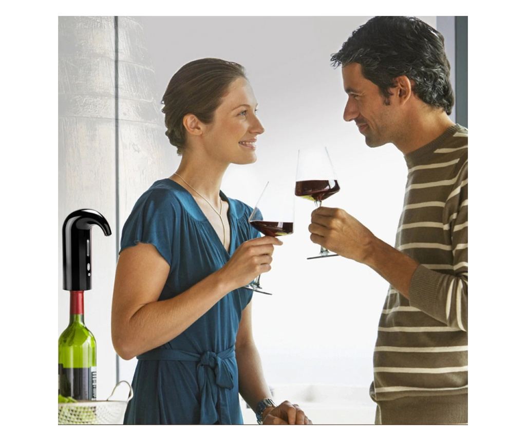 Dispenser/decantor electric automat smart pentru vin, profesional, cu functie de aerare si eliminare sedimente, incarcare USB-NE - 7