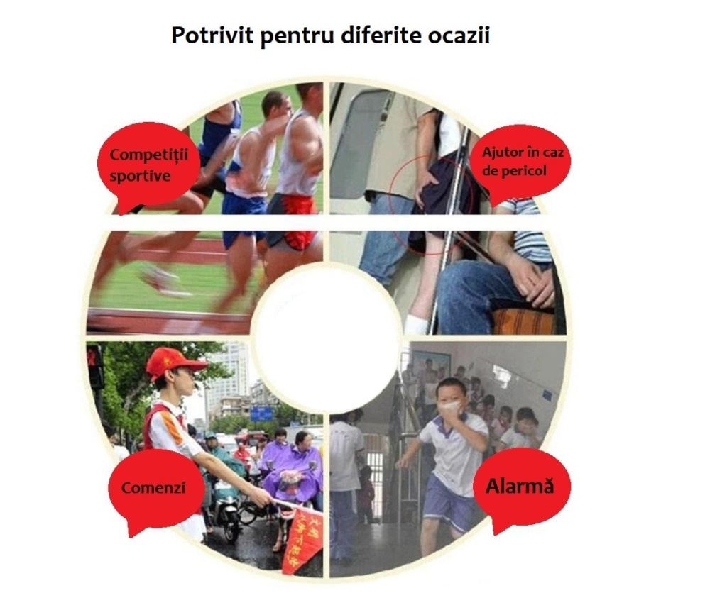 Električna automatska zviždaljka za trenere, ljubitelje nogometa, košarke, rukometa, odbojke ili tenisa - CRVENA - 2
