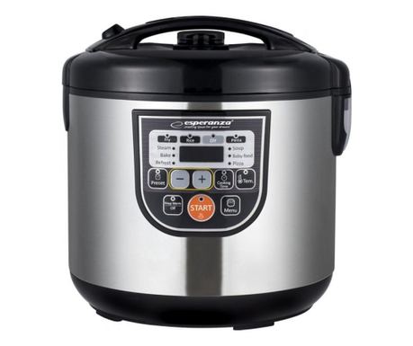 Мултикукър 11 функции, смарт дигитален панел, 860w, таймер, купа 5л, инокс