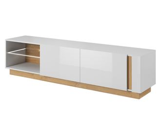 TV-ÁLLVÁNY, FURNLUX CLASSIC, ARCADE, 188x40x46cm, FEHÉR, MŰFA