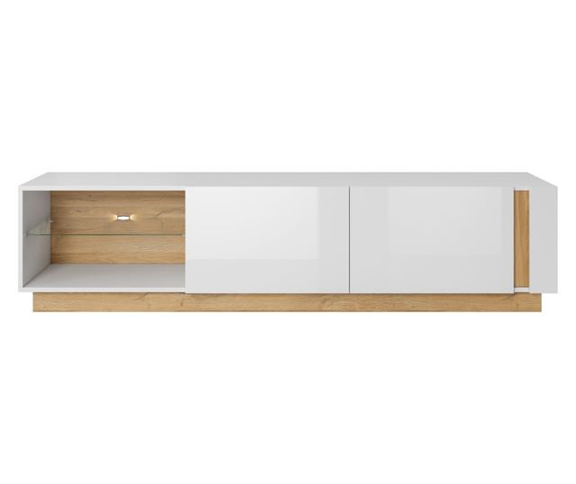 TV-ÁLLVÁNY, FURNLUX CLASSIC, ARCADE, 188x40x46cm, FEHÉR, MŰFA