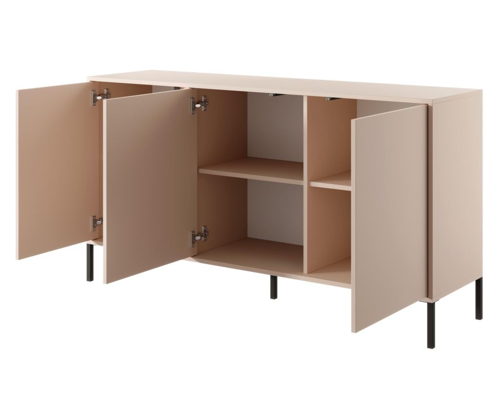 KOMODA, FURNLUX CLASSIC, DAST, 154x40x82cm, BEŽ, INŽENIRSKI LES - 2