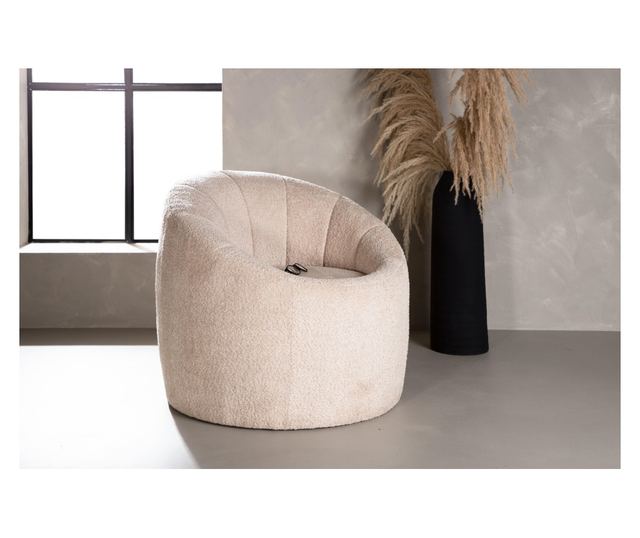 FOTEL, FURNLUX CLASSIC, WARREN, 77x80x72cm, BÉZS, TEXTIL