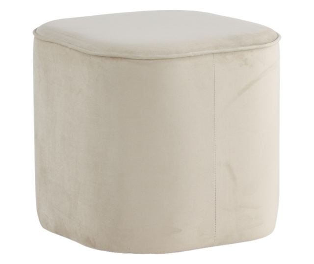 PUFF, FURNLUX CLASSIC, PIFF, 44x44x41cm, FEHÉR, TEXTIL