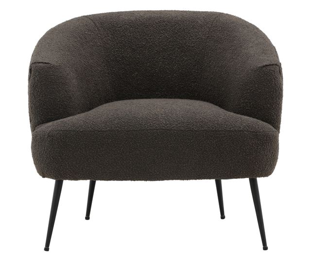 FOTEL, FURNLUX CLASSIC, DERRY, 70x79x69cm, SÖTÉTSZÜRKE, TEXTIL