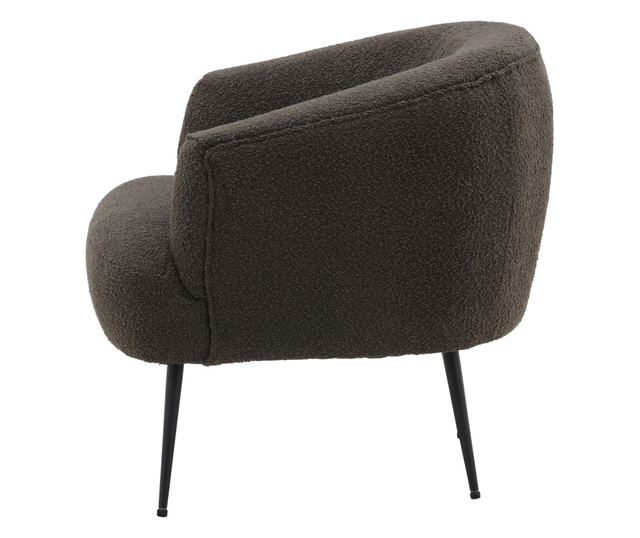 FOTEL, FURNLUX CLASSIC, DERRY, 70x79x69cm, SÖTÉTSZÜRKE, TEXTIL